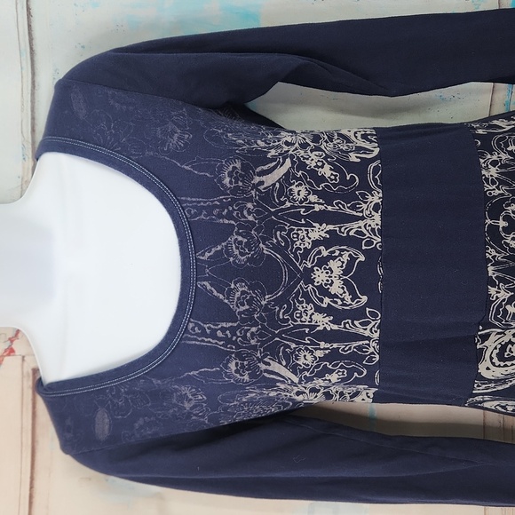 Desigual Long Sleeve Blue Dress - Picture 2 of 7